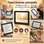 Голяма увеличителна правоъгълна лупа за четене на книги вестници 5X увеличение A4 деца професионална, снимка 4