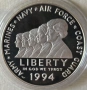 1 Долар 1994 САЩ / Сребро 0.900 , снимка 1