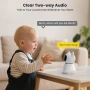 Чисто нов смарт бебефон ieGeek 2K HD – 5" дисплей + WiFi / App контрол, Нощно виждане  , снимка 4