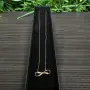 Златен синджир с висулка "Безкрайност" 14K – 1.81 г, снимка 2