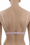 Сутиен Hunkemöller L – розова дантела с декоративни кръстосани ленти, снимка 4