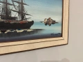 Маслена картина на платно с морски пейзаж – 102 х 42 см, снимка 3