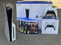 Конзола Sony PlayStation 5 Slim Disc Edition 1TB (CFI-2016) + 2 джойстика + 6 игри, снимка 2