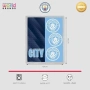 Ново Официално Sherpa Одеяло Manchester City FC 120x150см Поларено меко топло, снимка 4