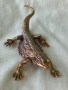 Бронзова фигурка на гущер 🦎 31634, снимка 7