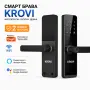 Смарт брава KROVI Tuya WiFi с пръстов отпечатък код карта и ключ, снимка 1