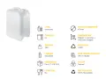 Туба 5 литра  ADR/UN HDPE, stackable, R45 - Сертифицирана, снимка 2