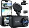 Avylet 4K/2.5K+1080P Видеорегистратор за автомобили отпред и отзад, снимка 1