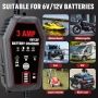 Ново Зарядно за акумулатор 6V/12V 3A LiFePO4 AGM GEL EFB интелигентно за кола мотор лодка ATV, снимка 7