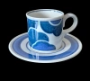 Колекционерски порцеланов сервиз за еспресо Villeroy & Boch "Blue Cloud" (1970s), снимка 2
