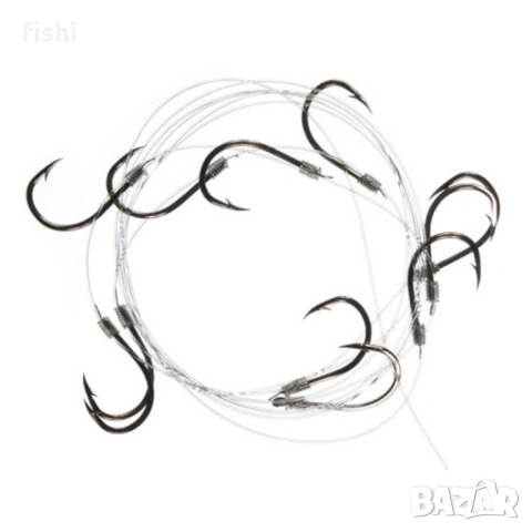 Полиагистро с монофил и 10 куки – #1, 2, 3, 4, 5, 7, 8, 9, снимка 1 - Такъми - 54032893