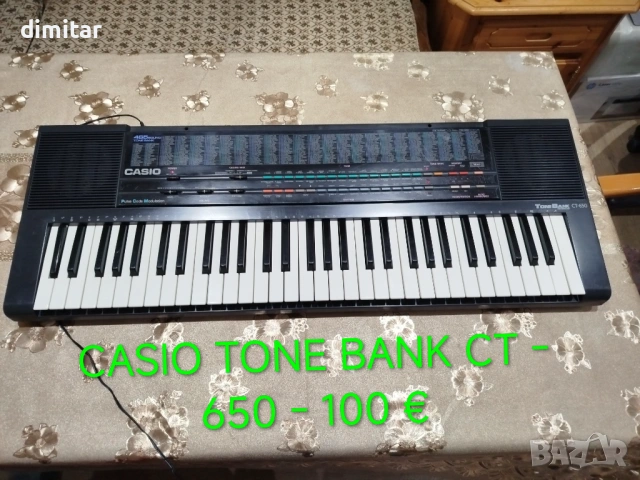 СИНТЕЗАТОР CASIO TONE BANK CT -650