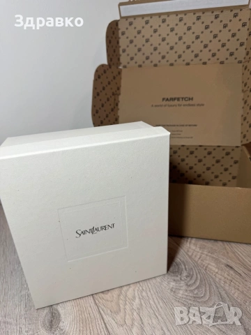 Оригинална дамска чанта Saint Laurent – нова с кутия и документи от Farfetch, снимка 3 - Чанти - 54067754
