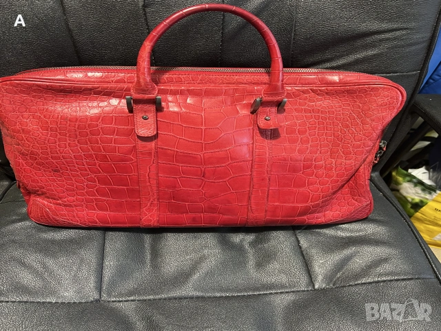 Чанта за лап-топ от алигатор Giorgio Armani , снимка 4 - Чанти - 54976252