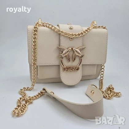 Pinko Нова Дамска Кожена Чанта Пинко , снимка 3 - Чанти - 54096190