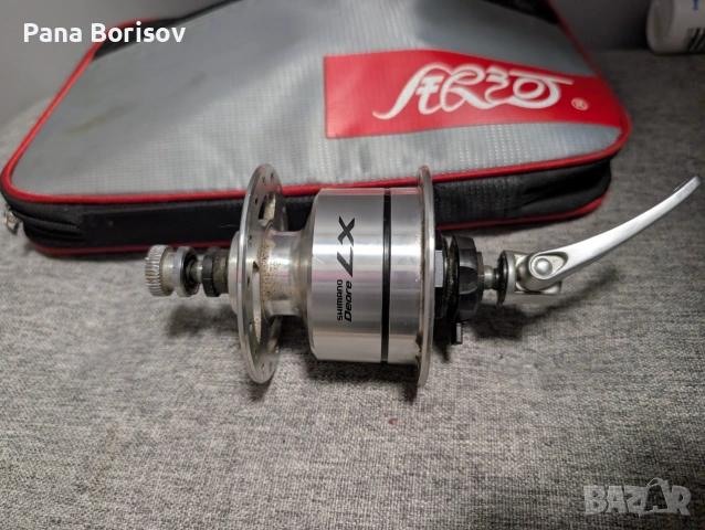 Динамо Главина Shimano Deore LX, снимка 2 - Части за велосипеди - 55265158