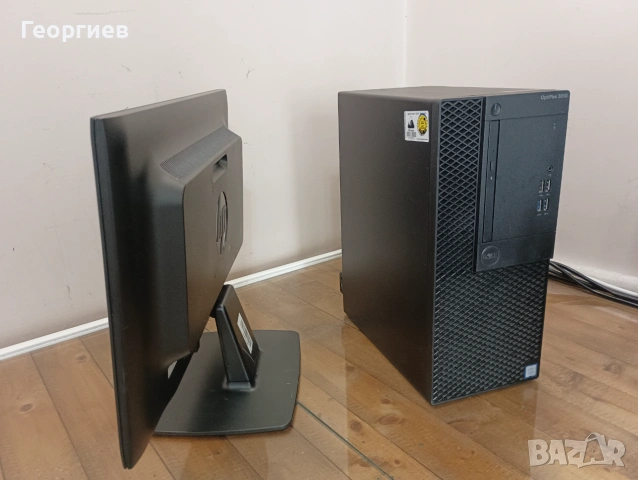 Компютър Dell Optiplex 3050  i5-7500 + монитор , клавиатура и мишка, снимка 9 - Работни компютри - 55168487