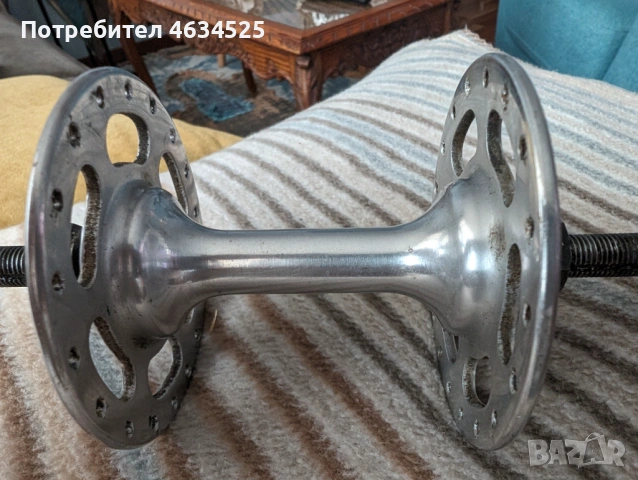 Ретро Пистова Предна Главина Campagnolo Nuovo/Super Record, снимка 6 - Части за велосипеди - 54587866