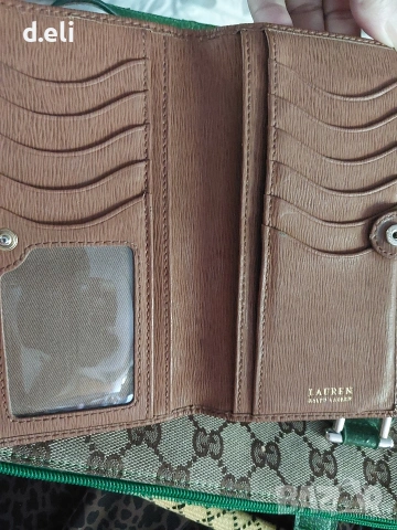 Ralph Lauren Original 100% Кожа Нов портфейл