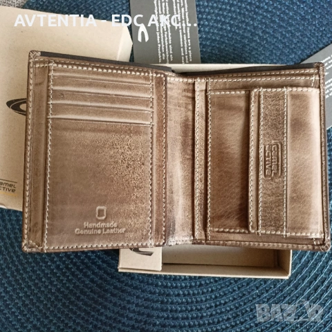 Портфейл Camel Active Melbourne, вертикален, естествена кожа, немска марка + кутия + гаранция, снимка 6 - Портфейли, портмонета - 54581604
