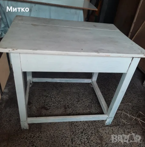Стара дървена маса подходяща за работна, снимка 2 - Маси - 55354534