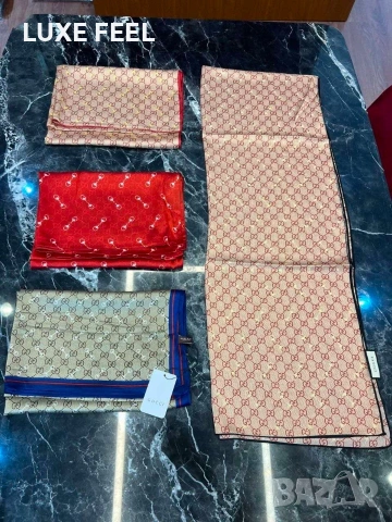 Gucci 🔥 Chanel 🔥 Hermes 🔥Goyard 🔥Копринени Шалове , снимка 16 - Шалове - 54946469