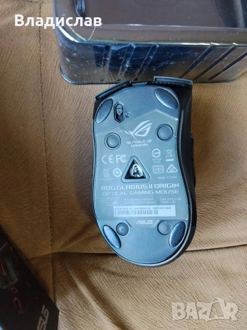 Геймърска мишка ASUS ROG Gladius II Origin12000 DPI, снимка 9 - Клавиатури и мишки - 55232320