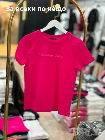 Calvin Klein Дамска Тениска👚Дамска Блуза С Къс Код I_247, снимка 5 - Тениски - 54571135