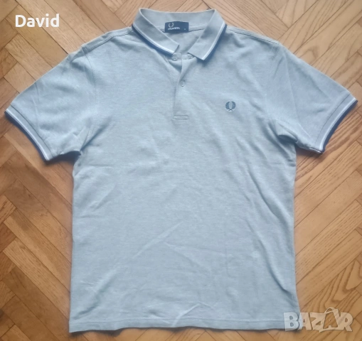 Оригинална Мъжки фланелка с яка Fred Perry 
