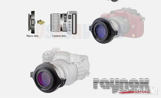 Макро леща Raynox DCR-250, снимка 4 - Чанти, стативи, аксесоари - 54543028