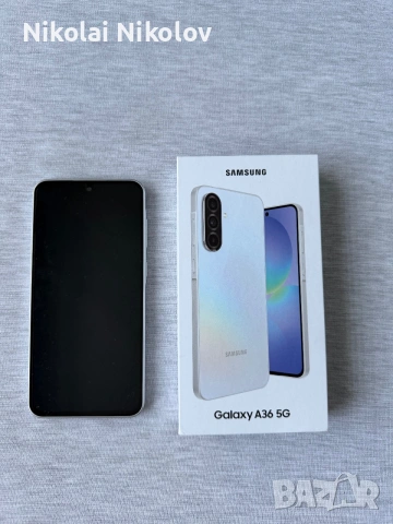 Samsung Galaxy A36 5G - Перфектно състояние | Кабел + кейс, снимка 4 - Samsung - 55235495