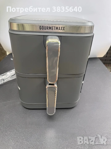 Air Frayer-GOURMETmaxx Dual Air Fryer 10L – луксозен двукамерен Airfryer 