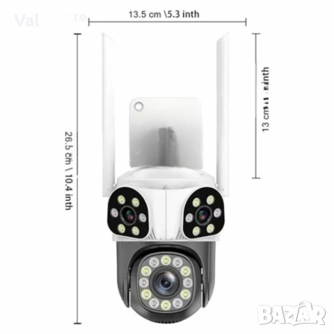 Външна Wi-Fi камера Lylu 12MP с интелигентно управление и нощно виждане, снимка 5 - IP камери - 55167865