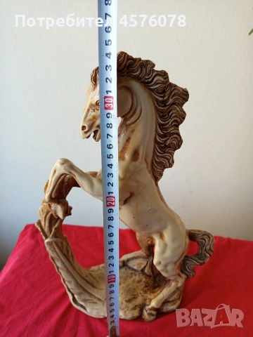 Масивна статуетка на кон, снимка 2 - Антикварни и старинни предмети - 54304848