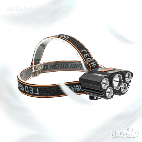 Челен челник с 5 LED диода, акумулаторна батерия 18650 и USB зареждане – идеален за риболов 10264, снимка 13 - Друга електроника - 54662069