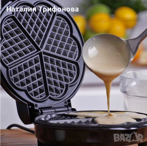 Гофретник Voltz,1200W, 5 гнезда, Инокс, снимка 7 - Гофретници - 54932896