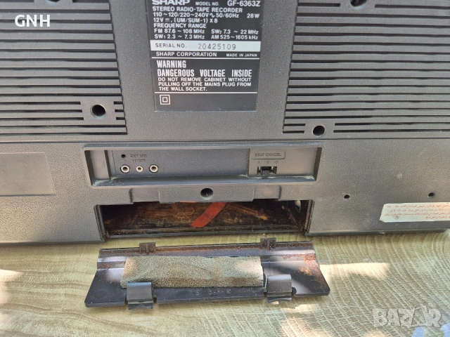 Радиокасетофон Sharp GF-6363Z, снимка 9 - Радиокасетофони, транзистори - 55187497