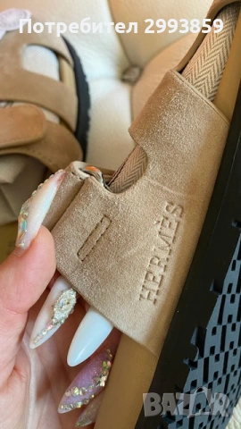 Чехли ЕРМЕС н.37* Hermes chypre sandals, снимка 8 - Чехли - 42728789