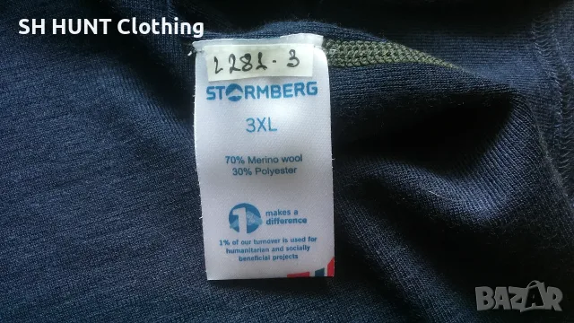 STORMBERG Ullensvang Thermo 70% Merino Wool размер 2-3XL термо блуза 70% Мерино вълна - 2786, снимка 10 - Блузи - 55383483