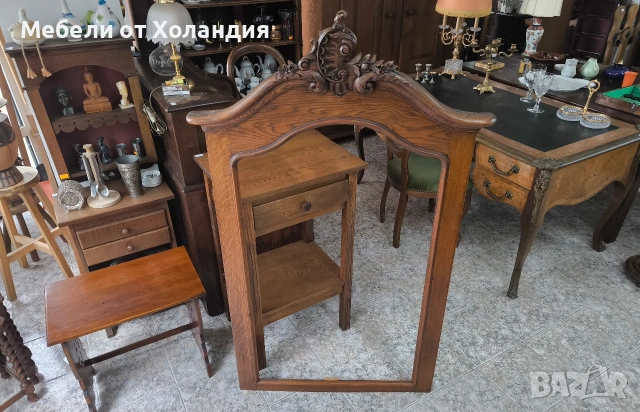 Голяма дъбова рамка за огледало