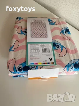 Единичен спален комплект от две части Disney Stitch, Стич, George, снимка 5 - Спално бельо и завивки - 54099859