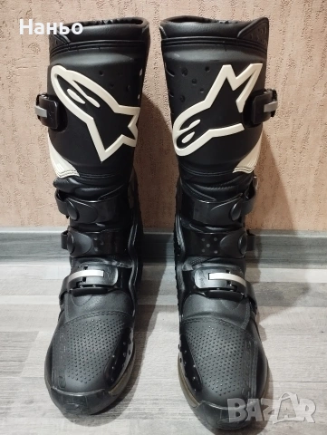 Мотокрос-Ендуро ботуши-Alpinestars-TECH-3!Номер-44.5!, снимка 8 - Мотоциклети и мототехника - 54370938