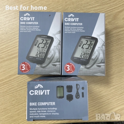 Crivit Bike Велосипеден компютър, многофункционален, лесен за четене, 30 опции, снимка 2 - Аксесоари за велосипеди - 54659118