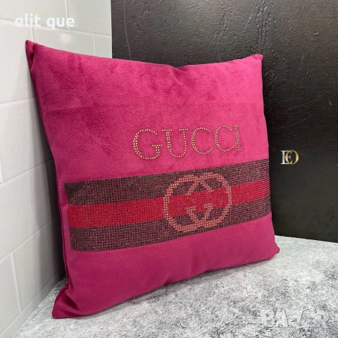 калъф за декоративна възглавница 45х45см Gucci , снимка 2 - Декорация за дома - 55064569