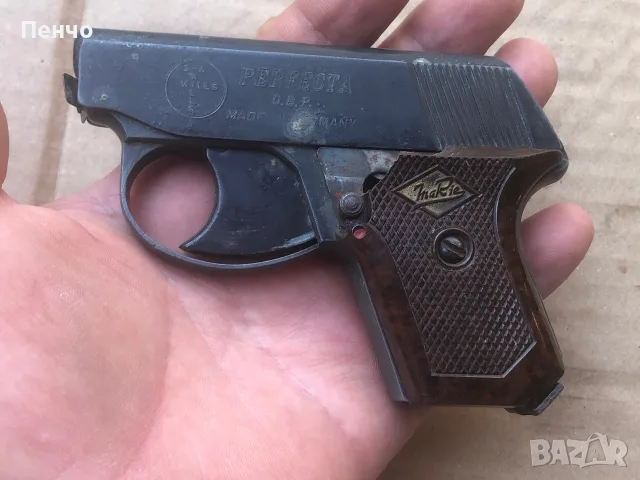 стар сигнален /стартов/ пистолет "PERFECTA" D.B.P. - MADE IN GERMANY, снимка 3 - Антикварни и старинни предмети - 55665428