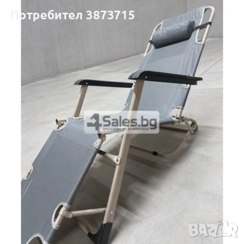 Градински шезлонг , снимка 2 - Градински мебели, декорация  - 55216268