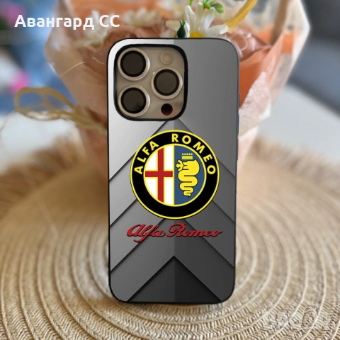 Силиконов калъф за iPhone с лого Alfa Romeo, снимка 18 - Калъфи, кейсове - 54611249