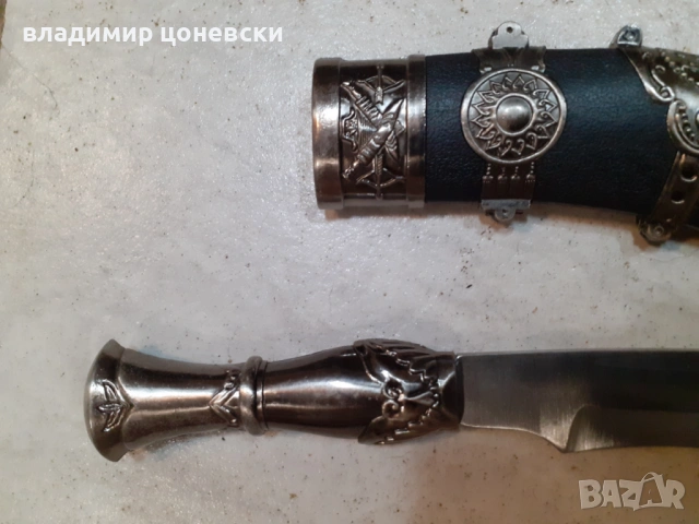 Красиво кукри,кама,кинжал,нож,с много детайли,незаточено, снимка 4 - Антикварни и старинни предмети - 54753251