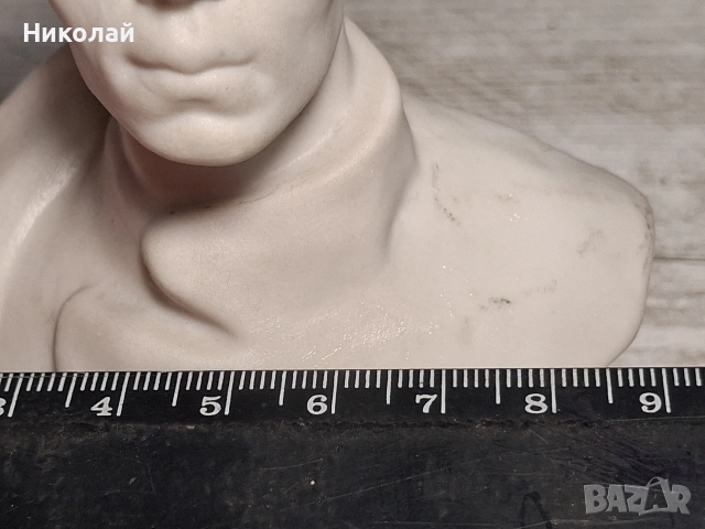 Съветски Руски Порцеланов Бюст Полонски Завод Порцелан Бисквит Николай Островски, снимка 10 - Антикварни и старинни предмети - 54580513