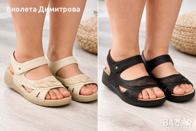 Дамски медицински сандали за широки крака